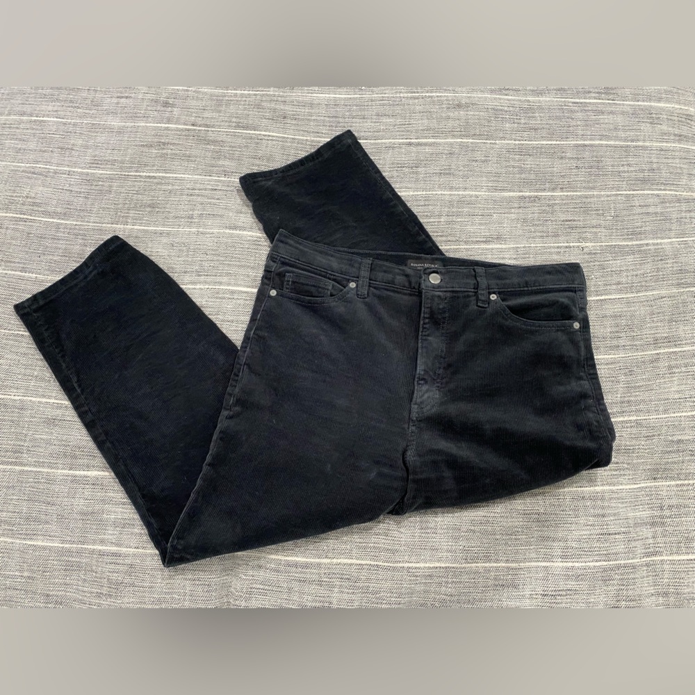 Banana Republic High Rise Straight Corduroy Denim